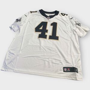 Nike New Orleans Saints Alvin Kamara #41 Road Limited White Jersey Mens size 2XL